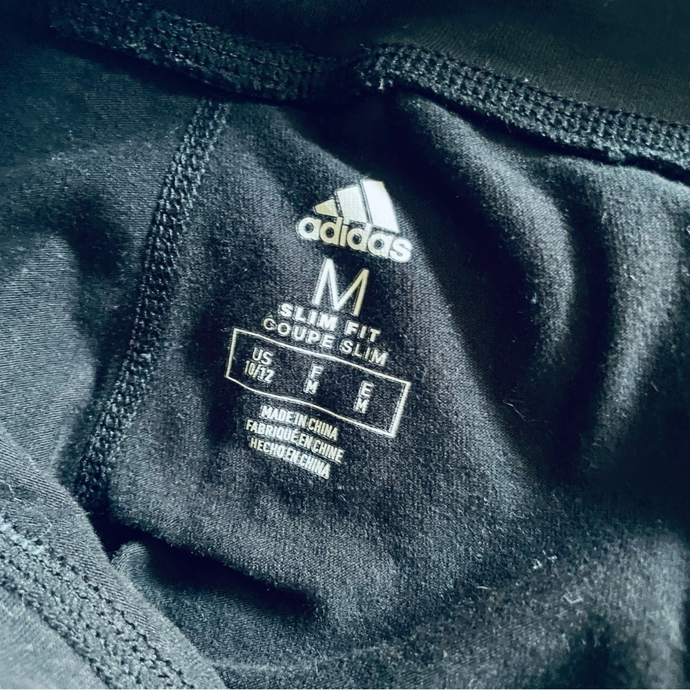 Adidas Lot of 2 Girls' Leggings Slim Fit - Size M (10/12) AEROREADY & Cotton - Picture 12 of 13
